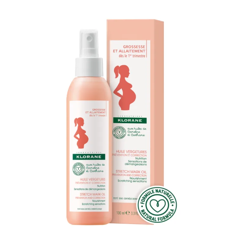 Ulei pentru corectarea si prevenirea vergeturilor Mum, 200ml, Klorane — preț și oferte