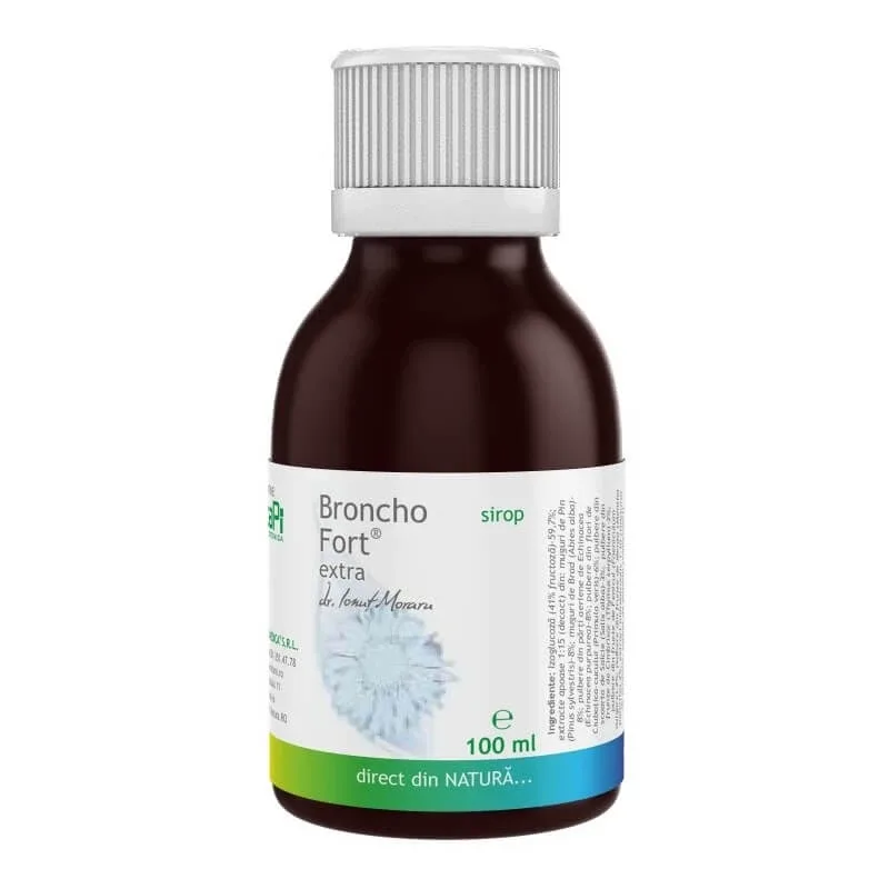 Sirop Bronchofort extra, 100 ml, Pro Natura — preț și oferte