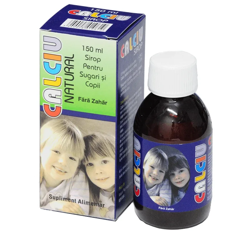 Sirop Calciu Natural, 150 ml, Natural Pharmaceuticals — preț și oferte