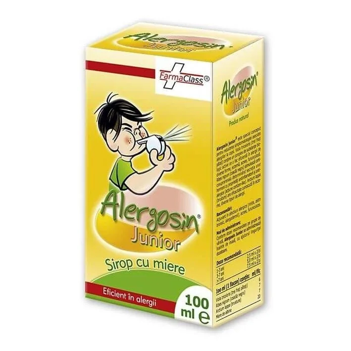 Sirop cu miere Alergosin Junior, 100 ml, FarmaClass — preț și oferte