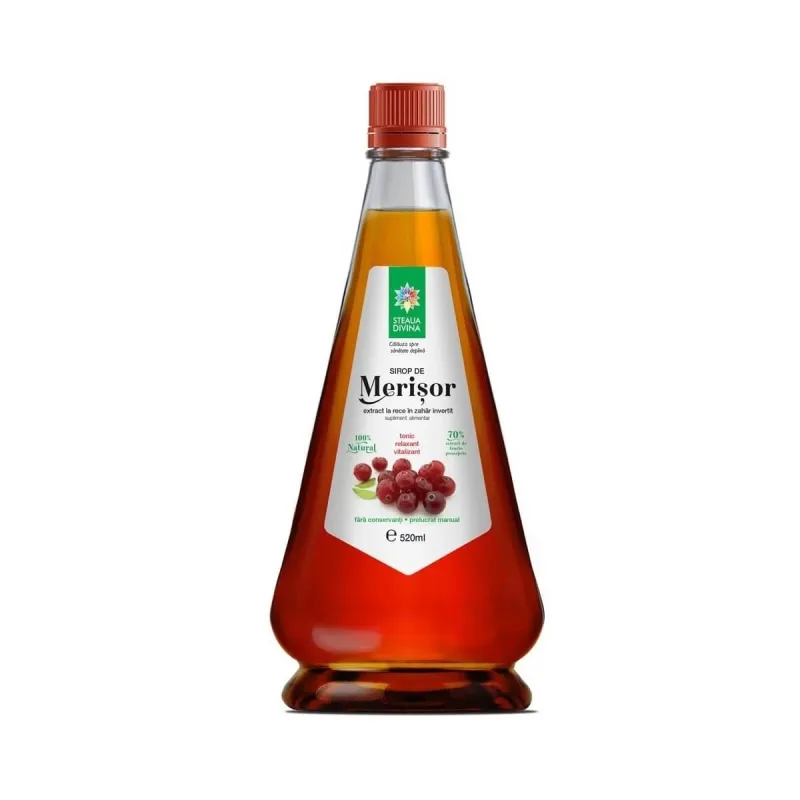 Sirop de merișor, 520 ml, Steaua Divină — preț și oferte