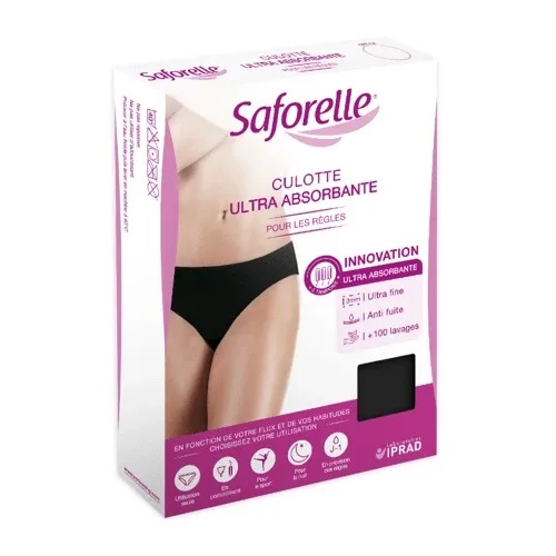 Slip ultra-absorbant pentru protecție menstruală și incontinență urinară Saforelle, Mărimea 40, 1 bucată, Laboratoarele Iprad — preț și oferte