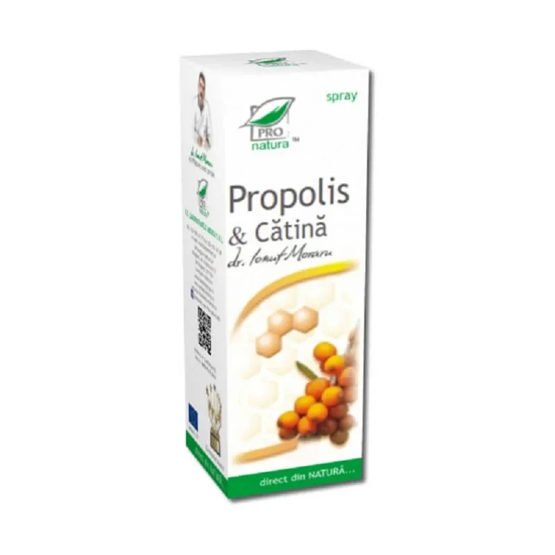 Spray cu Propolis si Catina, 50 ml, Pro Natura — preț și oferte