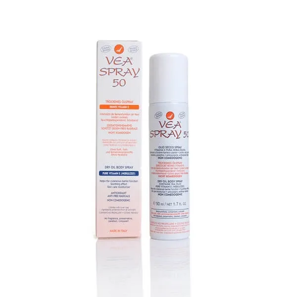VEA 50 Spray cu ulei uscat și vitamina E pură nebulizată, 50ml, Hulka — preț și oferte