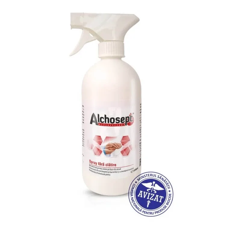 Spray dezinfectant fara clatire Alchosept, 500 ml, Klintensiv — preț și oferte