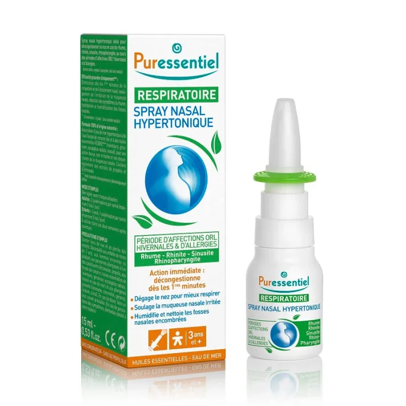 Spray nazal hipertonic, 15 ml, Puressentiel — preț și oferte