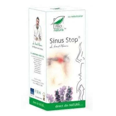 Spray nazal Sinus Stop cu nebulizator, 30 ml, Pro Natura — preț și oferte
