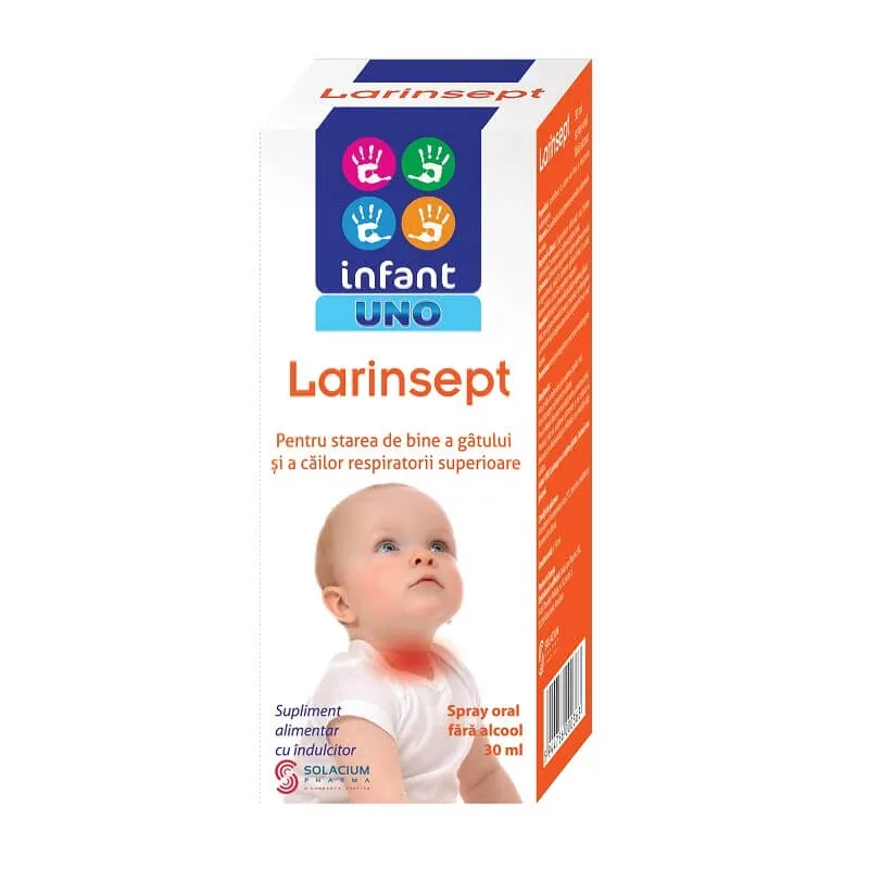 Spray oral Infant Uno Larinsept, 30 ml, Solacium — preț și oferte