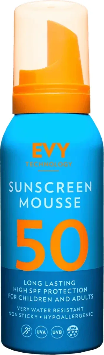 Spumă de față și corp Unisex SPF 50, 100 ml, Evy Technology — preț și oferte
