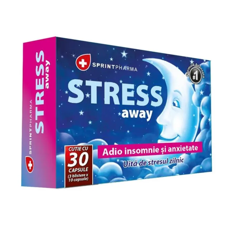 Stress Away, 30 capsule, Sprint Pharma — preț și oferte