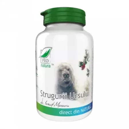 Strugurii Ursului, 60 capsule, Pro Natura — preț și oferte