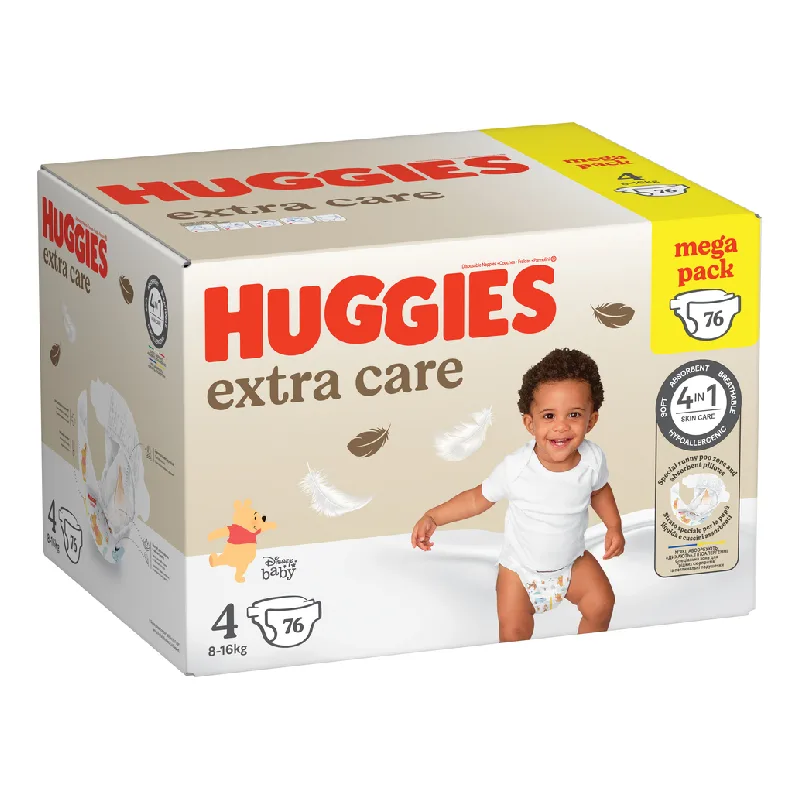 Scutece Extra Care Marimea 4, 8-16 kg, 76 bucati, Huggies — preț și oferte
