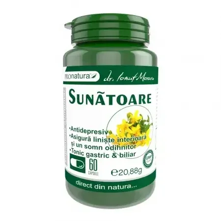 Sunătoare, 60 capsule, Pro Natura — preț și oferte