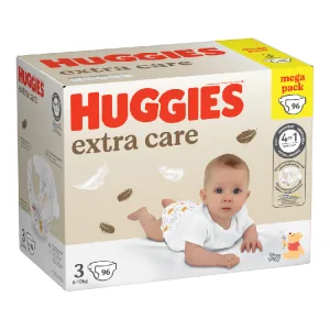 Scutece Extra Care Marimea 3, 6-10 kg, 96 bucati, Huggies
