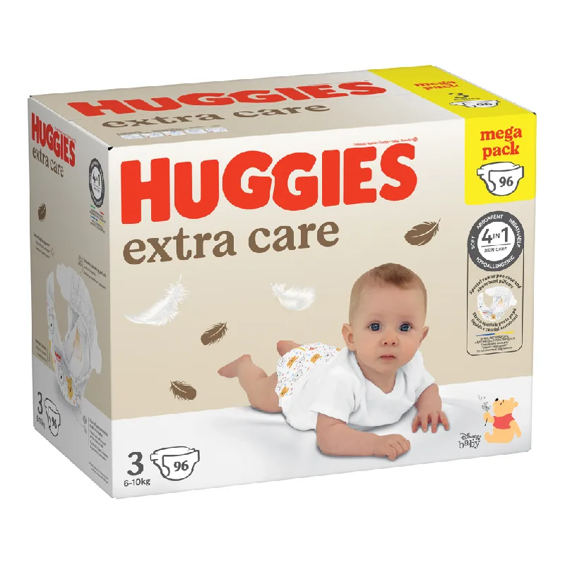Scutece Extra Care Marimea 3, 6-10 kg, 96 bucati, Huggies — preț și oferte
