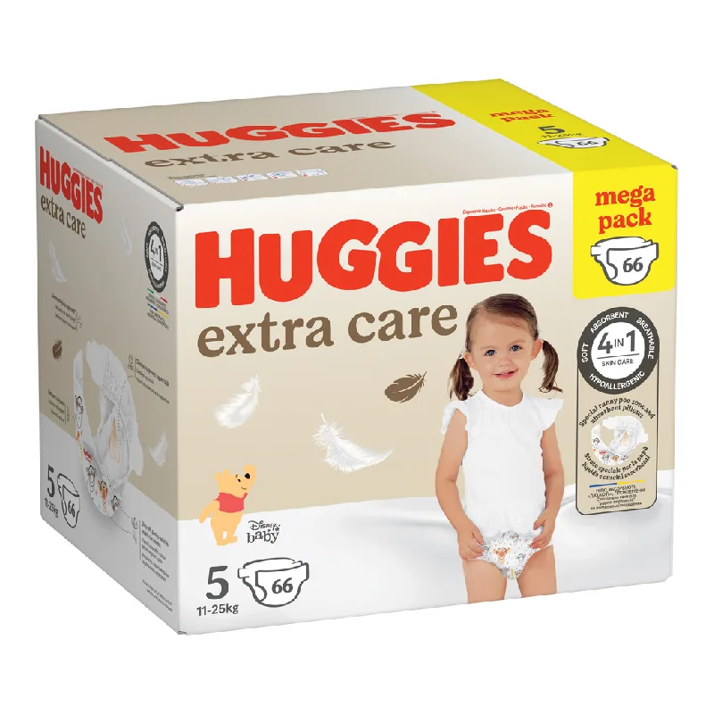 Scutece Extra Care Marimea 5, 11-25 kg, 66 bucati, Huggies — preț și oferte