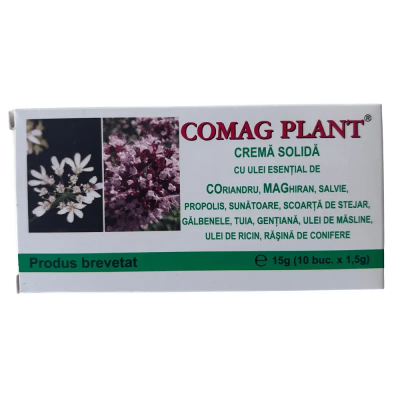 Supozitoare crema solida cu uleiuri esentiale Comag Plant, 10 bucati, Elzin Plant — preț și oferte