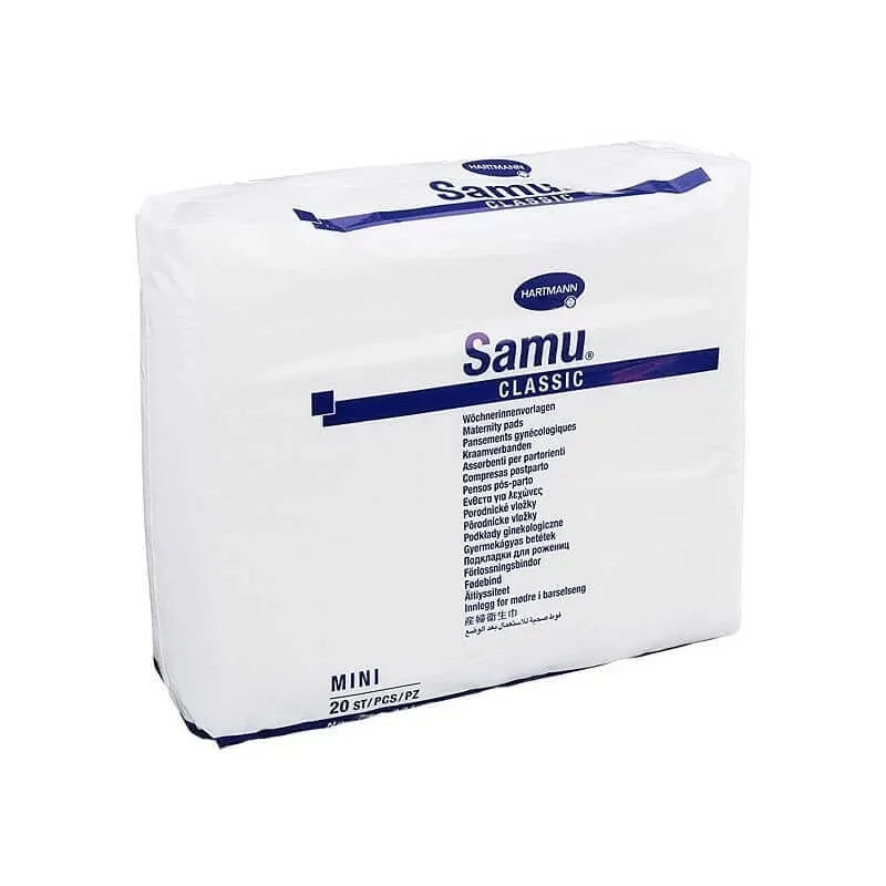 Tampoane absorbante postnatale, Samu Classic Mini (716221), 20 bucăți, Hartmann — preț și oferte