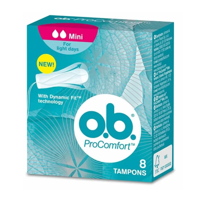 Tampoane ProComfort Mini, 8 bucăți, OB — preț și oferte