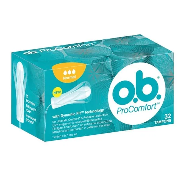 Tampoane ProComfort Normal, 32 bucăți, OB — preț și oferte
