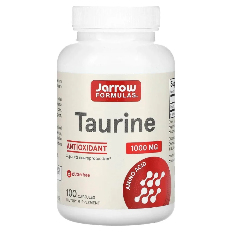 Taurine 1000 mg, Antioxidant Amino Acid Jarrow Formulas, 100 capsule, Secom — preț și oferte