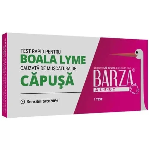 Test RAPID pentru Boala Lyme,  cauzata de muscatura de capusa Barza ALERT, Biotech Atlantic USA — preț și oferte