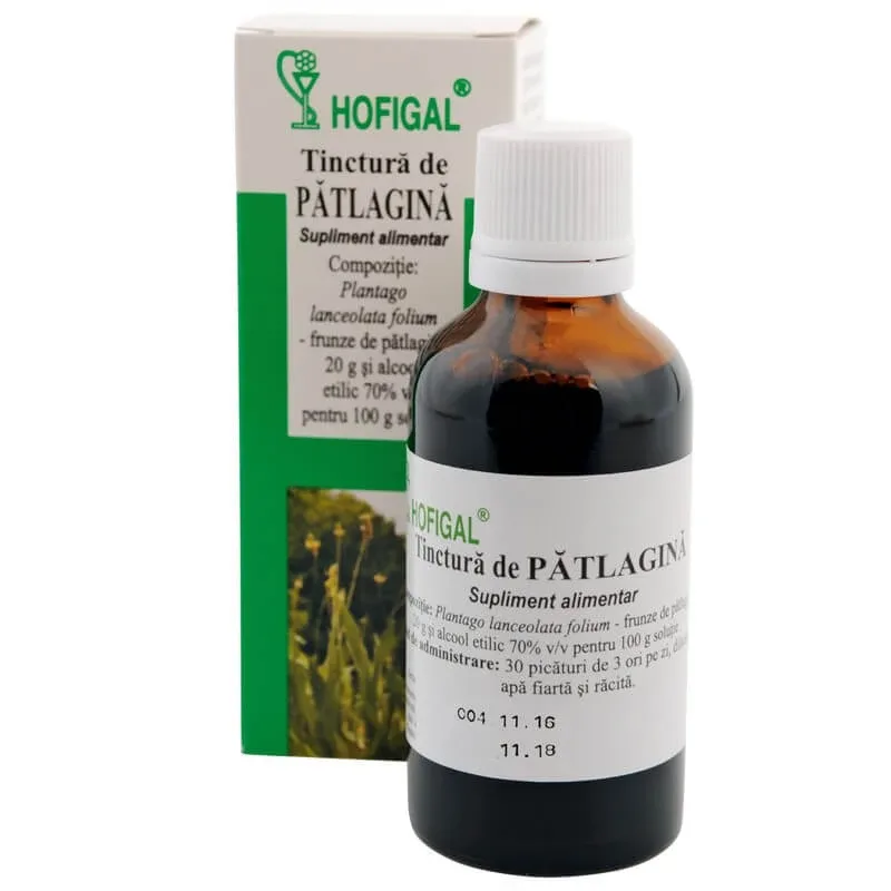 Tinctură de Patlagină, 50 ml, Hofigal — preț și oferte