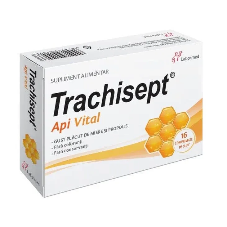Trachisept Api Vital, 16 comprimate, Labormed — preț și oferte