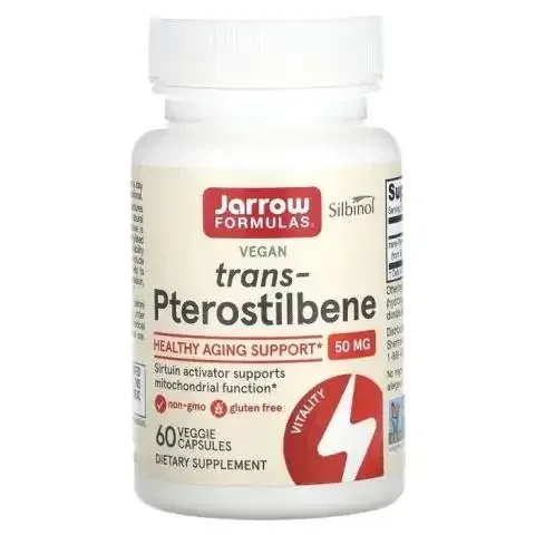 Trans - Pterostilbene 50mg Jarrow Formulas, 60 capsule, Secom — preț și oferte