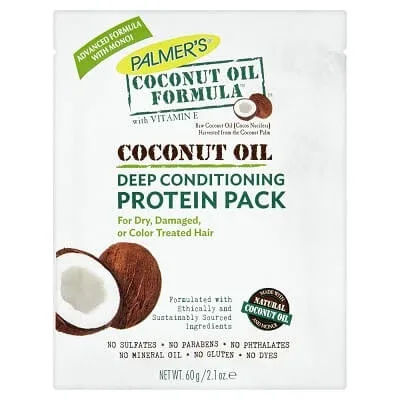 Tratament par uscat cu lapte de nuca de cocos, keratina si proteine din matase Protein Pack, 60 g, Palmer's — preț și oferte