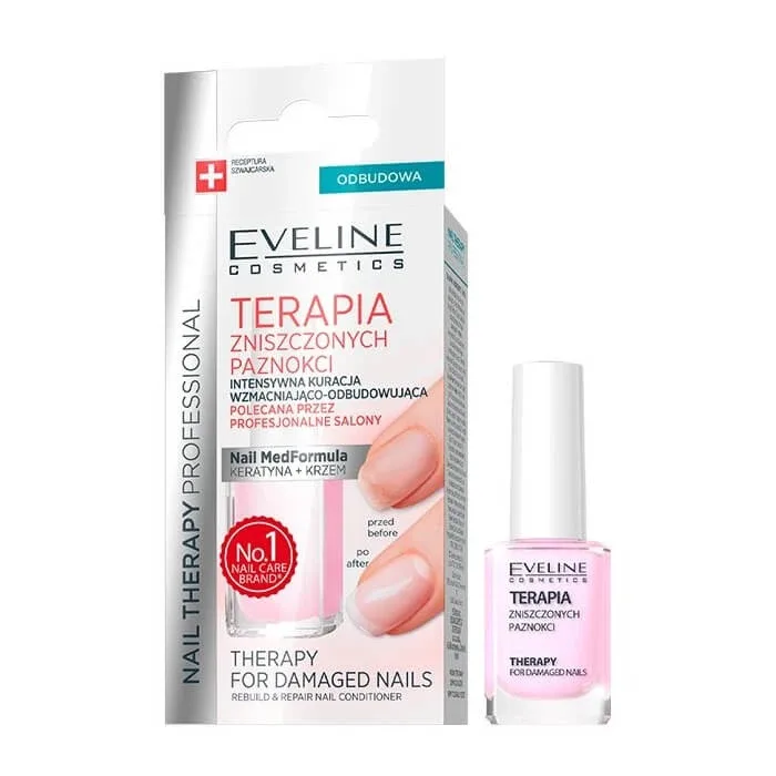 Tratament pentru unghii deteriorate Nail Therapy, 12 ml, Eveline Cosmetics — preț și oferte