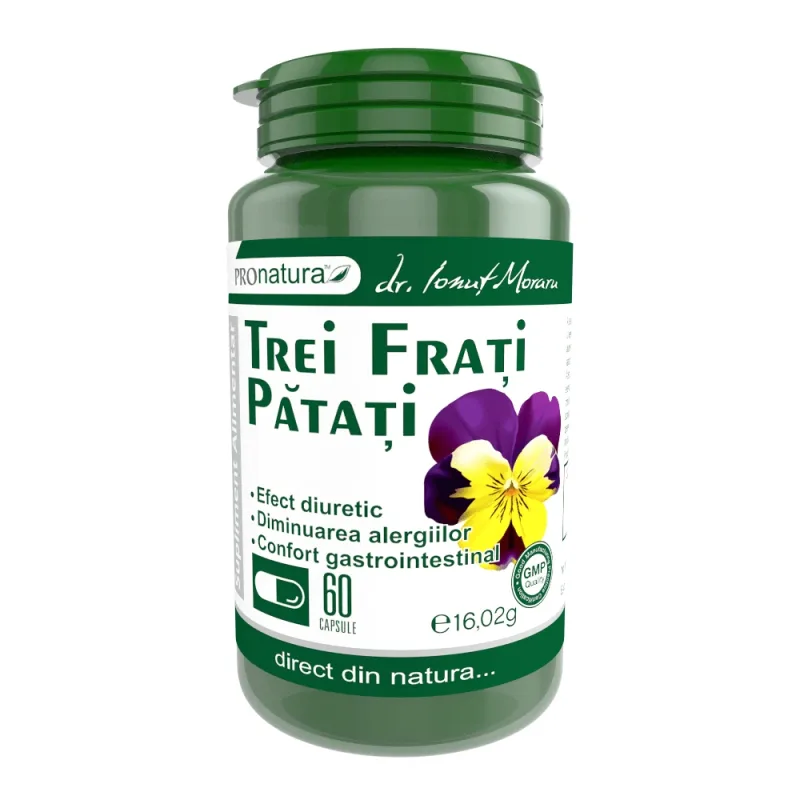 Trei frati patati, 60 capsule, Pro Natura — preț și oferte