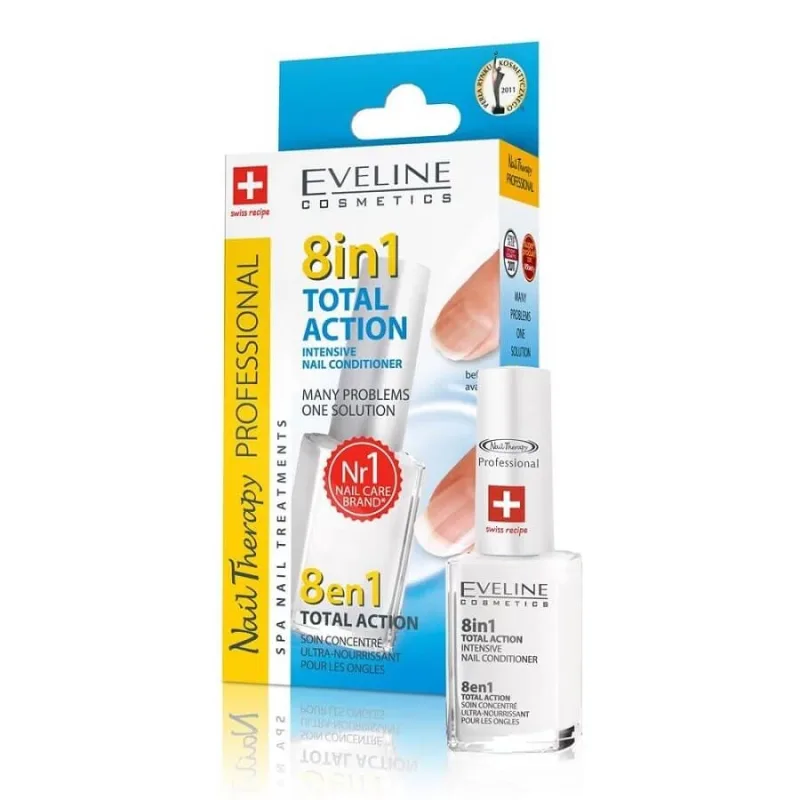 Tratament regenerator Total Action Nail Therapy 8IN1, 12 ml, Eveline Cosmetics — preț și oferte