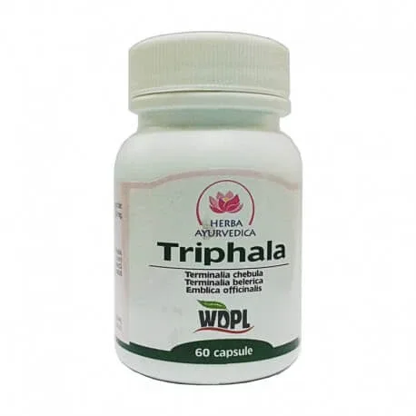 Triphala 500mg, 60 capsule, Herba Ayurvedica — preț și oferte