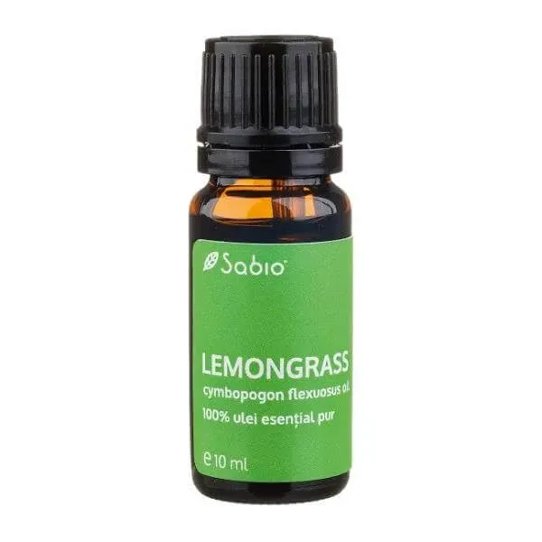 Ulei 100% pur esențial Lemongrass, 10 ml, Sabio — preț și oferte
