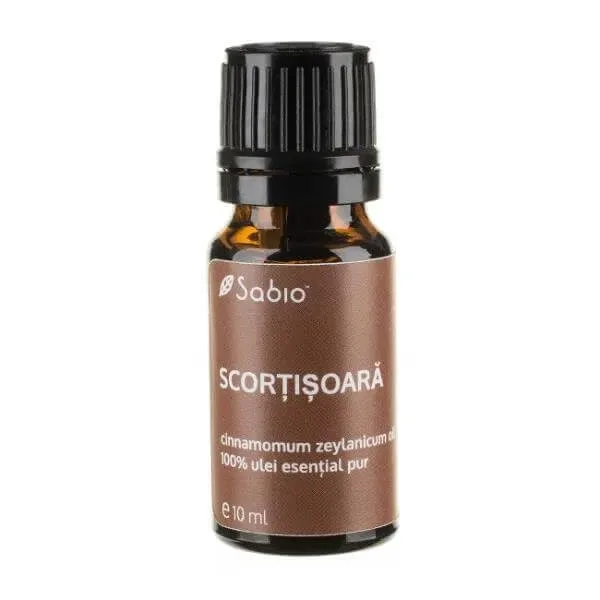 Ulei 100% pur esențial Scorțișoară, 10 ml, Sabio — preț și oferte