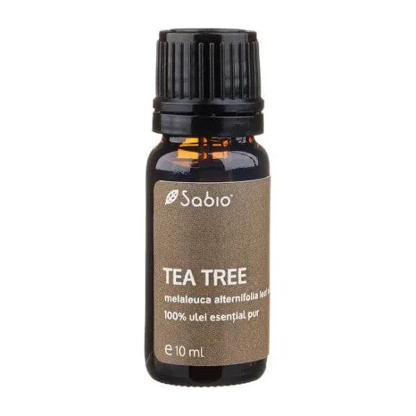 Ulei 100% pur esențial Tea Tree, 10 ml, Sabio — preț și oferte