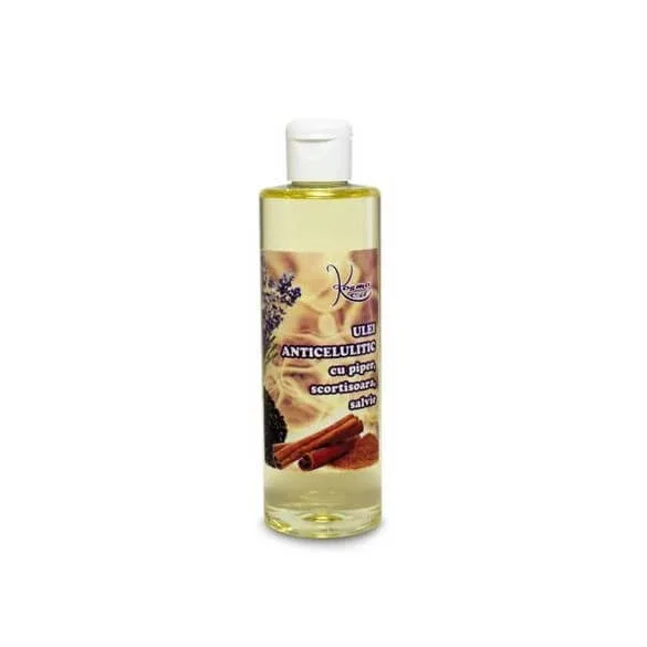 Ulei Anticelulitic cu Extracte de Piper Negru, Scortisoara si Salvie, 250 ml Kosmo Line — preț și oferte