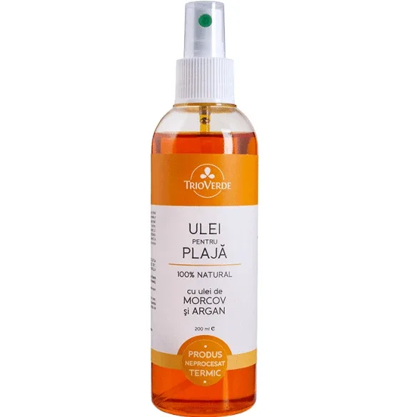 Ulei cu morcov si argan pentru plaja, 200 ml, Trio Verde — preț și oferte