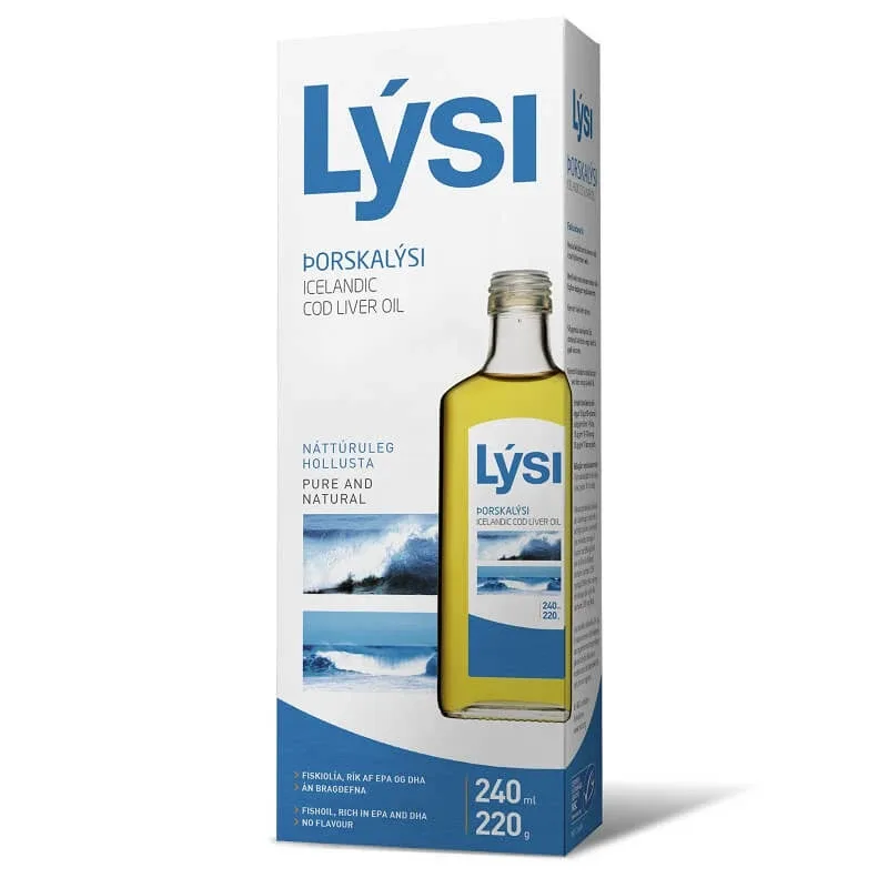 Ulei de ficat de cod, 240 ml, Lysi — preț și oferte