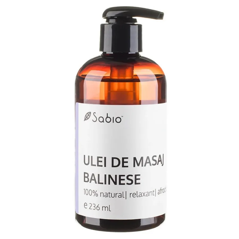 Ulei de masaj Balinese 100% natural, 236 ml, Sabio — preț și oferte