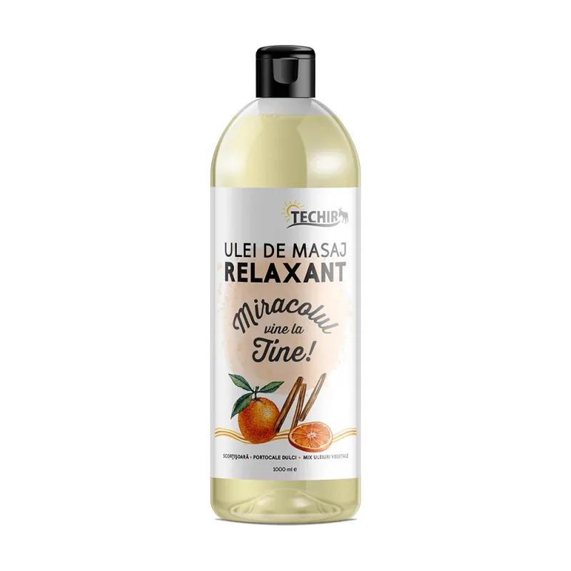 Ulei de masaj relaxant, 1000 ml, Techir TECHIRGHIOL FARMA COSMETICS — preț și oferte