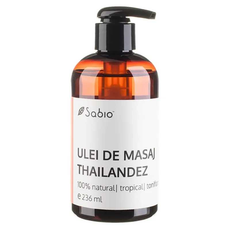 Ulei de masaj Thailandez 100% natural, 236 ml, Sabio — preț și oferte