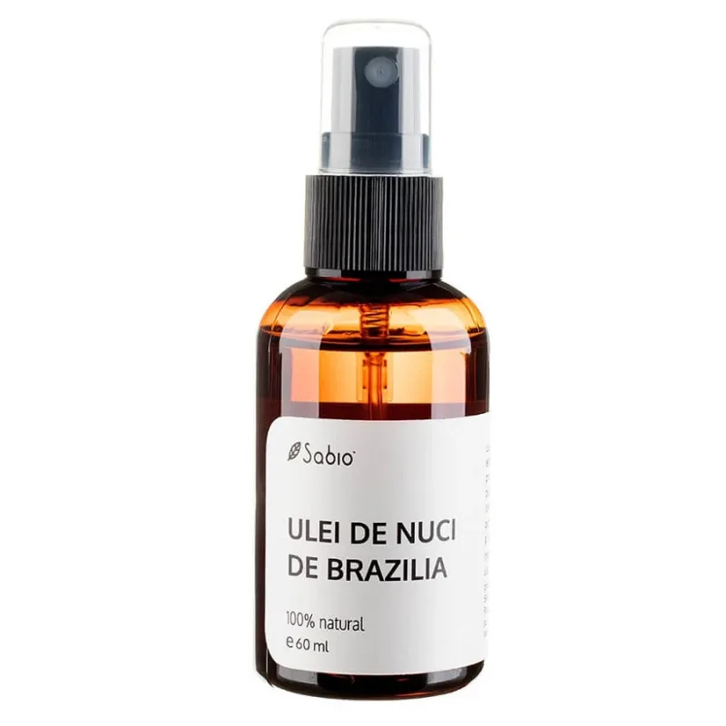 Ulei de nuci de Brazilia 100 natural, 60 ml, Sabio — preț și oferte
