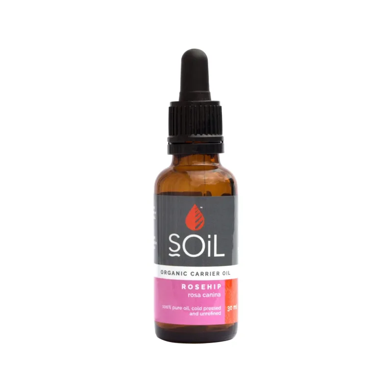 Ulei de tip Baza Macese (Rosa canina) Pur Presat la Rece 100% Organic ECOCERT, 30 ml, SOiL — preț și oferte