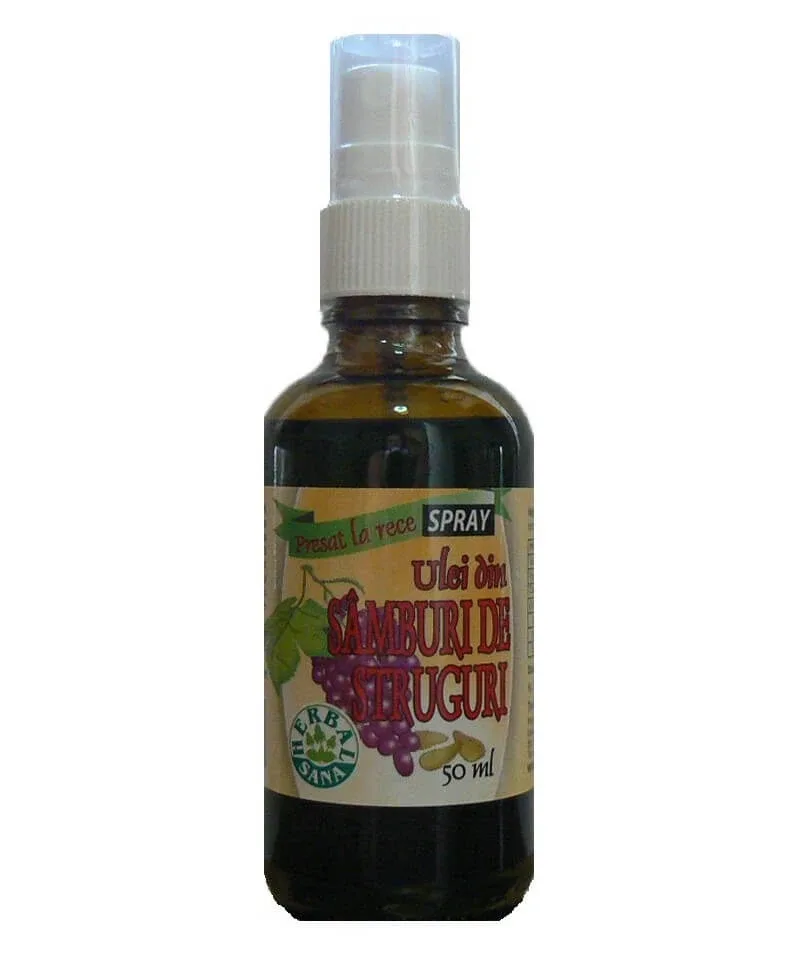 Ulei din samburi de struguri spray, 10 ml, Herbavit — preț și oferte