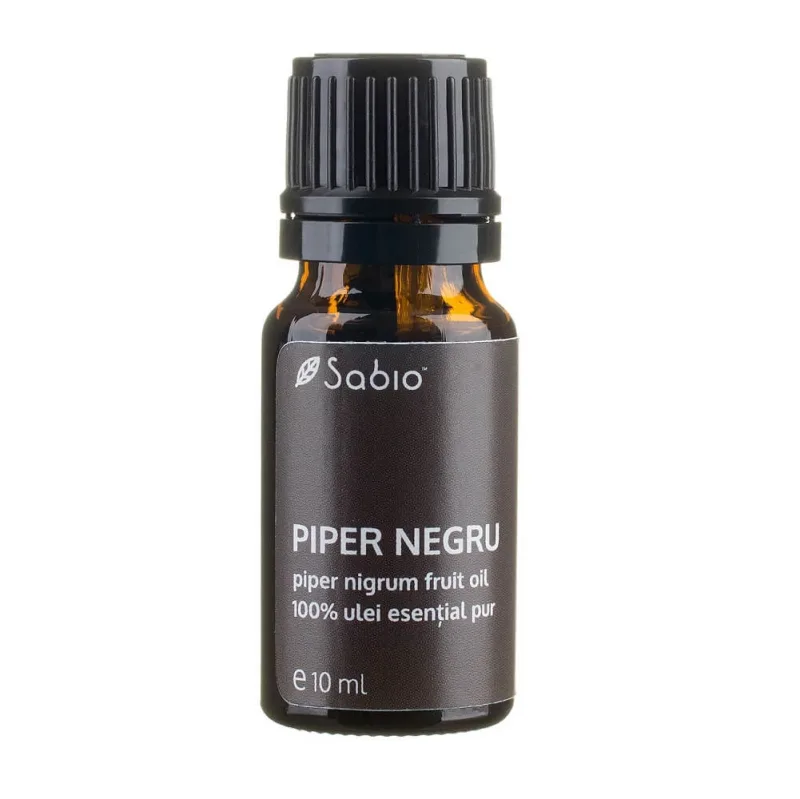 Ulei esențial pur piper negru, 10ml, Sabio — preț și oferte