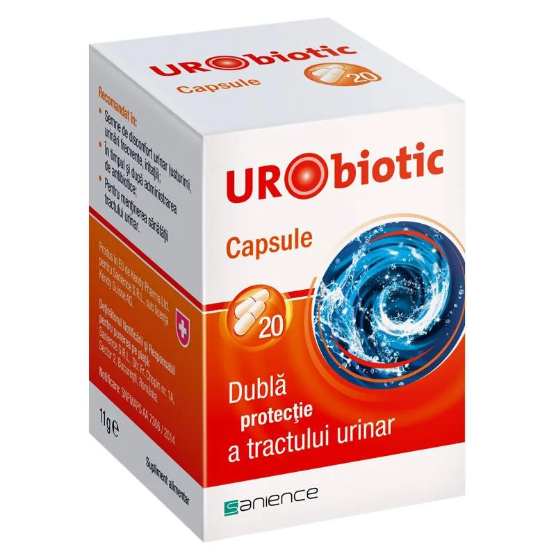 URObiotic, 20 capsule, Sanience — preț și oferte