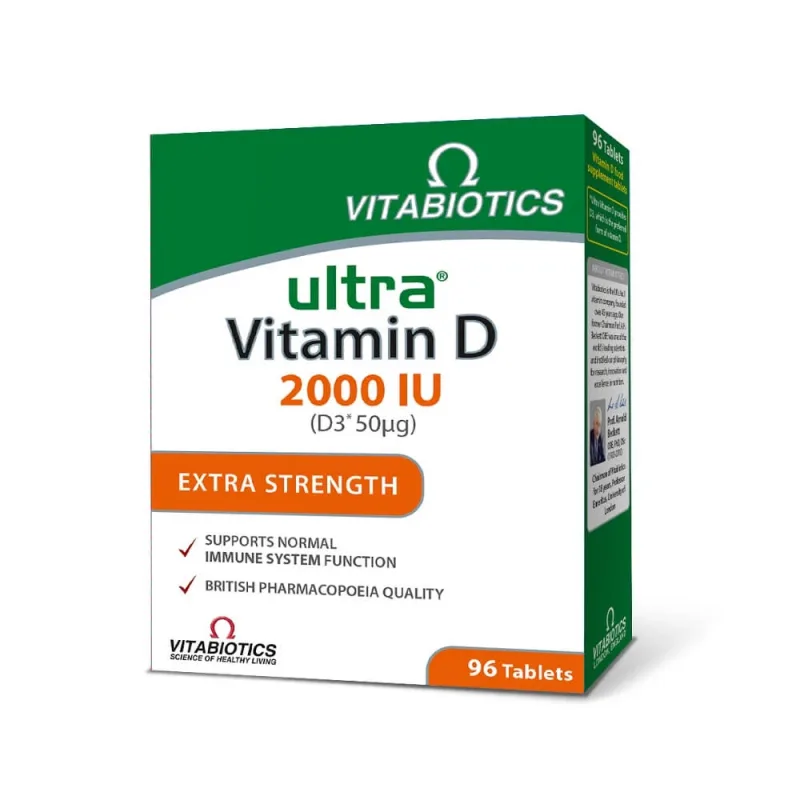 Ultra Vitamina D3 2000 U.I., 96 tablete, Vitabiotics — preț și oferte