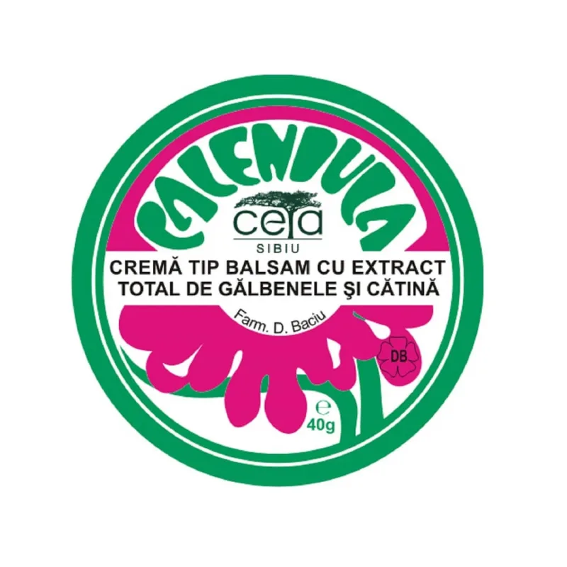 Unguent cu extract total de gălbenele și cătină, 40 g, Ceta Sibiu — preț și oferte